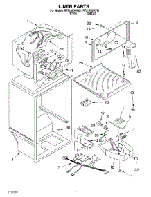 05 - Liner parts for Roper Refrigerator RT21AKXKT01 from AppliancePartsPros.com