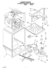 05 - Liner parts for Roper Refrigerator RT18AKXKQ01 from AppliancePartsPros.com