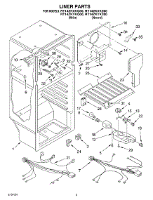 03 - Liner parts for Roper Refrigerator RT14ZKXKQ00 from AppliancePartsPros.com