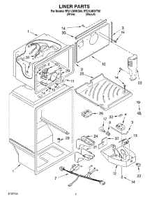 03 - Liner parts for Roper Refrigerator RT21LMXKT00 from AppliancePartsPros.com