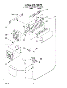 05 - Icemaker parts for Roper Refrigerator RT21LMXKT00 from AppliancePartsPros.com