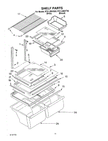 06 - Shelf, Optional parts for Roper Refrigerator RT21LMXKT00 from AppliancePartsPros.com
