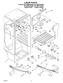 03 - Liner parts for Roper Refrigerator RT16DKXKZ00 from AppliancePartsPros.com