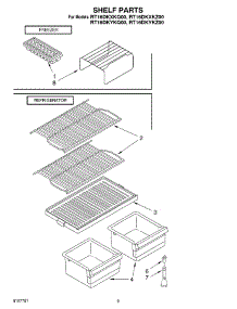 05 - Shelf, Optional parts for Roper Refrigerator RT16DKXKZ00 from AppliancePartsPros.com