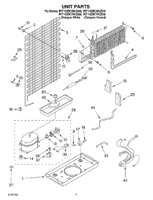 04 - Unit parts for Roper Refrigerator RT16ZKYKQ00 from AppliancePartsPros.com