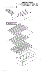 05 - Shelf, Optional parts for Roper Refrigerator RT16ZKXKZ00 from AppliancePartsPros.com