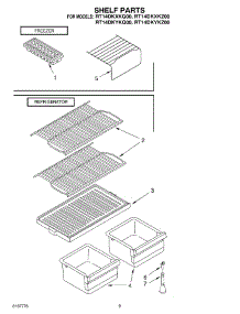 05 - Shelf, Optional parts for Roper Refrigerator RT14DKXKQ00 from AppliancePartsPros.com
