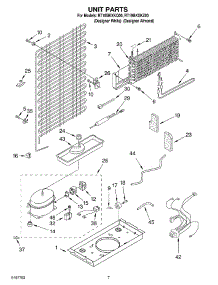 04 - Unit parts for Roper Refrigerator RT18BKXKZ00 from AppliancePartsPros.com