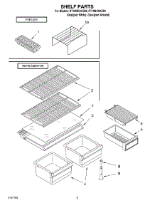 05 - Shelf, Optional parts for Roper Refrigerator RT18BKXKZ00 from AppliancePartsPros.com