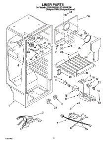 03 - Liner Parts parts for Roper Refrigerator RT18VKXKQ00 from AppliancePartsPros.com