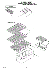 05 - Shelf Parts, Literature And Optional Parts parts for Roper Refrigerator RT18VKXKZ00 from AppliancePartsPros.com