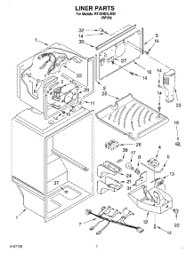 05 - Liner parts for Roper Refrigerator RT18HDXJW01 from AppliancePartsPros.com