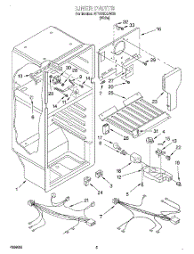 03 - Liner parts for Roper Refrigerator RT18VKXJW00 from AppliancePartsPros.com