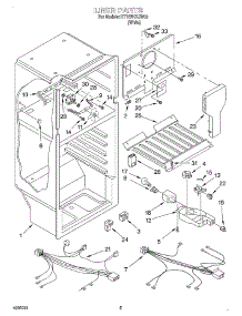 03 - Liner parts for Roper Refrigerator RT18BKXJW00 from AppliancePartsPros.com