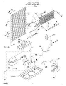 04 - Unit parts for Roper Refrigerator RT18VKXJW00 from AppliancePartsPros.com