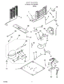 04 - Unit parts for Roper Refrigerator RT21LMXJW01 from AppliancePartsPros.com