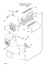 06 - Icemaker parts for Roper Refrigerator RT21LMXJW01 from AppliancePartsPros.com