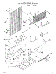 04 - Unit parts for Roper Refrigerator RT14HDXJW00 from AppliancePartsPros.com