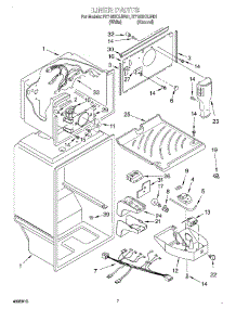 05 - Liner parts for Roper Refrigerator RT18DKXJN01 from AppliancePartsPros.com
