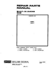 Front Cover parts for Roper Range 1093B1A from AppliancePartsPros.com