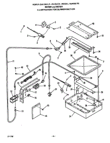 Burner parts for Roper Oven B8758B1 from AppliancePartsPros.com