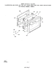 04 - Full Glass Upper Oven And Lower Broiler parts for Roper Oven 1053B0A from AppliancePartsPros.com
