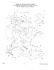 04 - Oven Door parts for Roper Oven 1873W0A from AppliancePartsPros.com