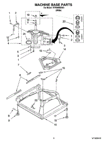 05 - Machine Base Parts parts for Roper Washer RTW4000SW3 from AppliancePartsPros.com