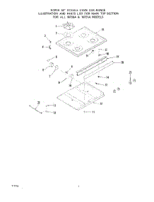 02 - Burner parts for Roper Oven 1873W1A from AppliancePartsPros.com