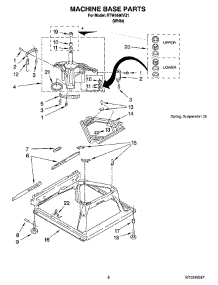 05 - Machine Base Parts parts for Roper Washer RTW4440VQ1 from AppliancePartsPros.com