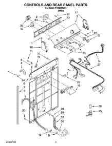 02 - Controls And Rear Panel Parts parts for Roper Washer RTW4305VQ1 from AppliancePartsPros.com