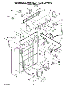 02 - Controls And Rear Panel Parts parts for Roper Washer RTW4305VQ0 from AppliancePartsPros.com