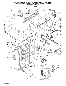 02 - Controls And Rear Panel Parts parts for Roper Washer RTW4300TQ0 from AppliancePartsPros.com