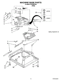 05 - Machine Base Parts parts for Roper Washer RTW4300TQ0 from AppliancePartsPros.com