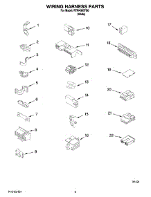 06 - Wiring Harness Parts parts for Roper Washer RTW4300TQ0 from AppliancePartsPros.com