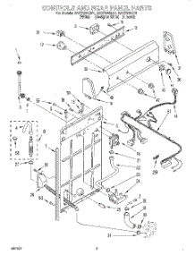 02 - Controls & Rear Panel parts for Roper Washer RAX7244EW1 from AppliancePartsPros.com
