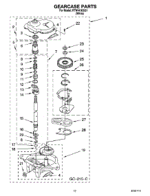 08 - Gearcase Parts, Optional Parts (Not Included) parts for Roper Washer RTW4100SQ1 from AppliancePartsPros.com