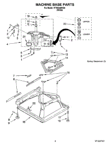 05 - Machine Base Parts parts for Roper Washer RTW4440VQ0 from AppliancePartsPros.com