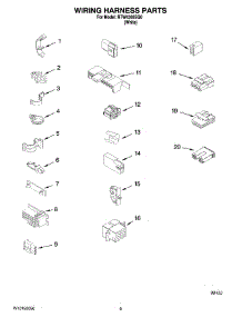06 - Wiring Harness Parts parts for Roper Washer RTW4305SQ0 from AppliancePartsPros.com