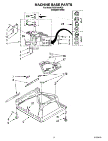 05 - Machine Base Parts parts for Roper Washer RAX7244PQ0 from AppliancePartsPros.com