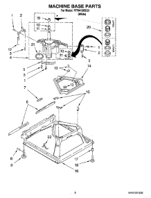 05 - Machine Base Parts parts for Roper Washer RTW4100SQ3 from AppliancePartsPros.com
