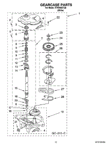 08 - Gearcase Parts, Optional Parts (Not Included) parts for Roper Washer RTW4400TQ0 from AppliancePartsPros.com