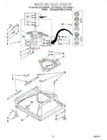 05 - Machine Base parts for Roper Washer RAX7244EW0 from AppliancePartsPros.com