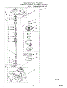 08 - Gearcase parts for Roper Washer RAX7244EW1 from AppliancePartsPros.com