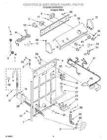 02 - Controls And Rear Panel parts for Roper Washer RAS6233KQ0 from AppliancePartsPros.com