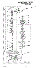 09 - Gearcase Parts parts for Roper Washer RAX7244KQ2 from AppliancePartsPros.com