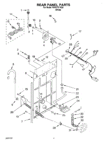 03 - Rear Panel parts for Roper Washer RAK2751KQ0 from AppliancePartsPros.com
