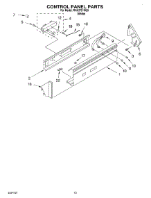 07 - Control Panel parts for Roper Washer RAK2751KQ0 from AppliancePartsPros.com