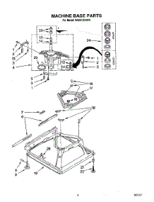 08 - Machine Base parts for Roper Washer RAB4132AW0 from AppliancePartsPros.com