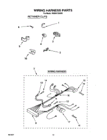 09 - Wiring Harness parts for Roper Washer RAB4132AW0 from AppliancePartsPros.com